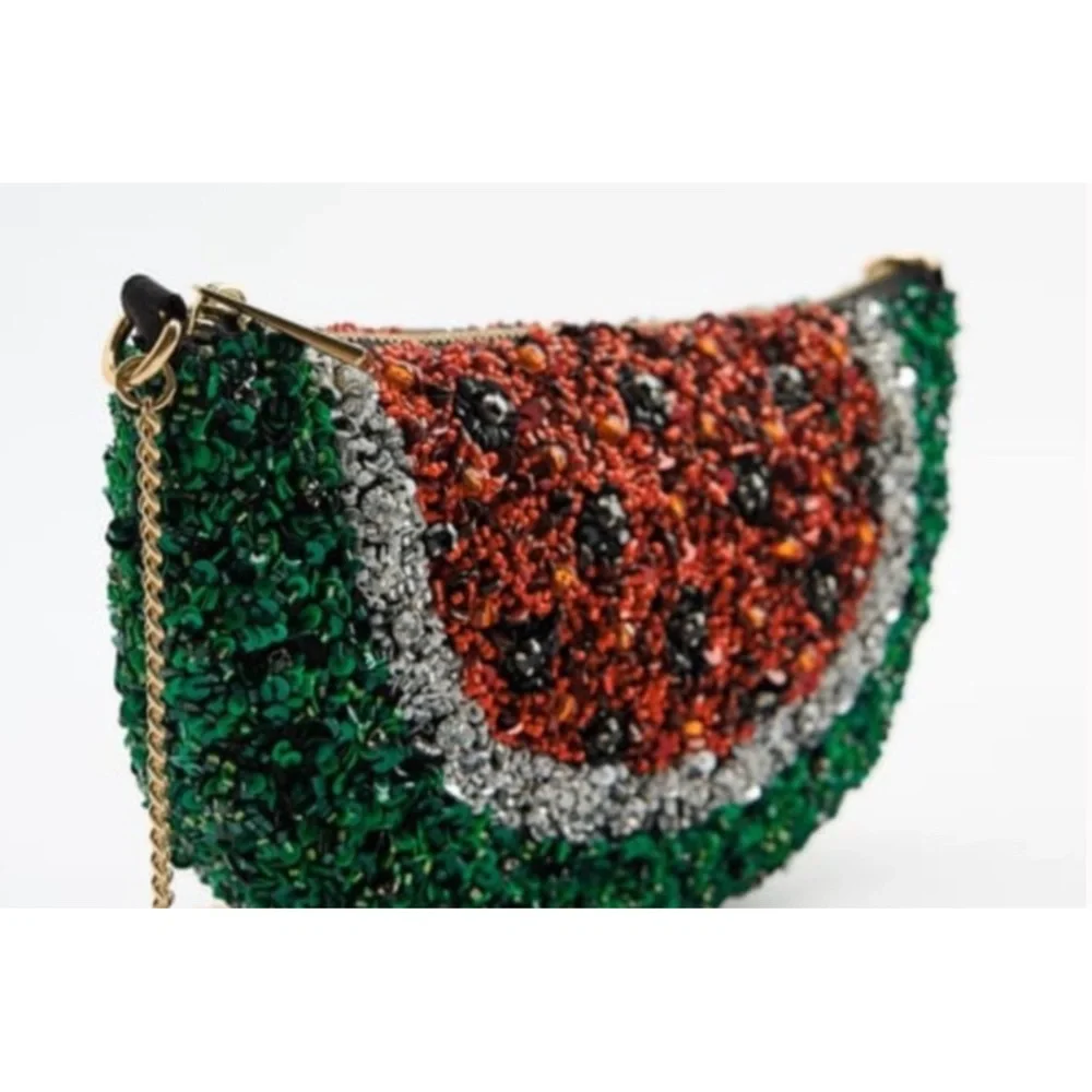 ZARA ~Watermelon Crossbody Bag (NWOT) - Picture 4 of 13